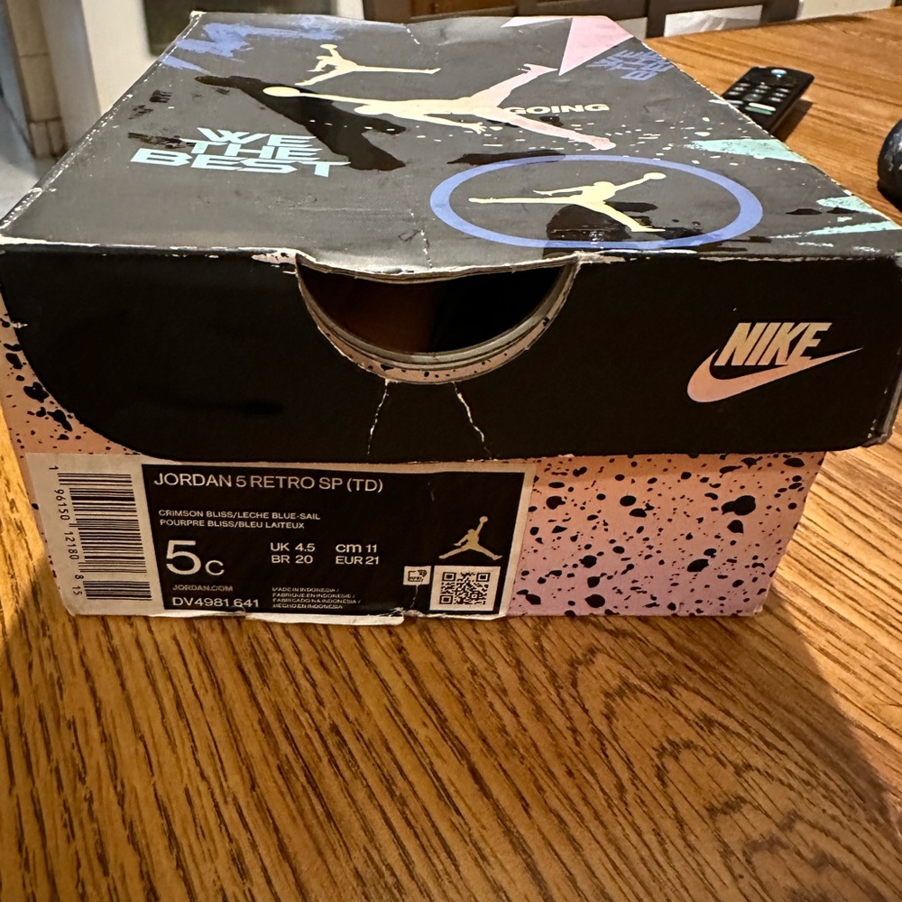 Dj Khaled Jordan’s retro 5s toddlers size